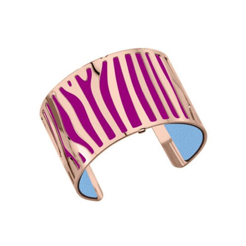 Bracelet femme Georgette Plaqué Or rose et cuir reversible