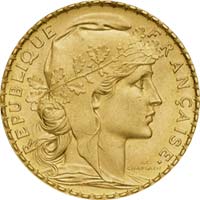 Pièce de 20 francs en or Marianne