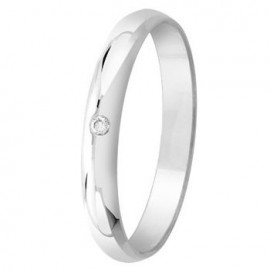 Bague Argent et diamant - 002733