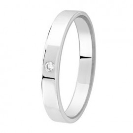 Bague en Argent avec diamant - 002734