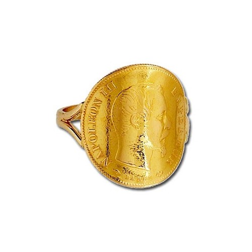 Bague pièce Or 10Frs