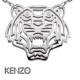 Collier Argent Kenzo tête de tigre - 002809