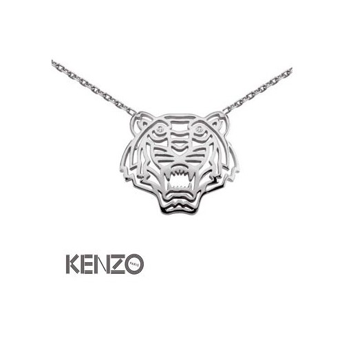 Collier Argent Kenzo tête de tigre - 002809
