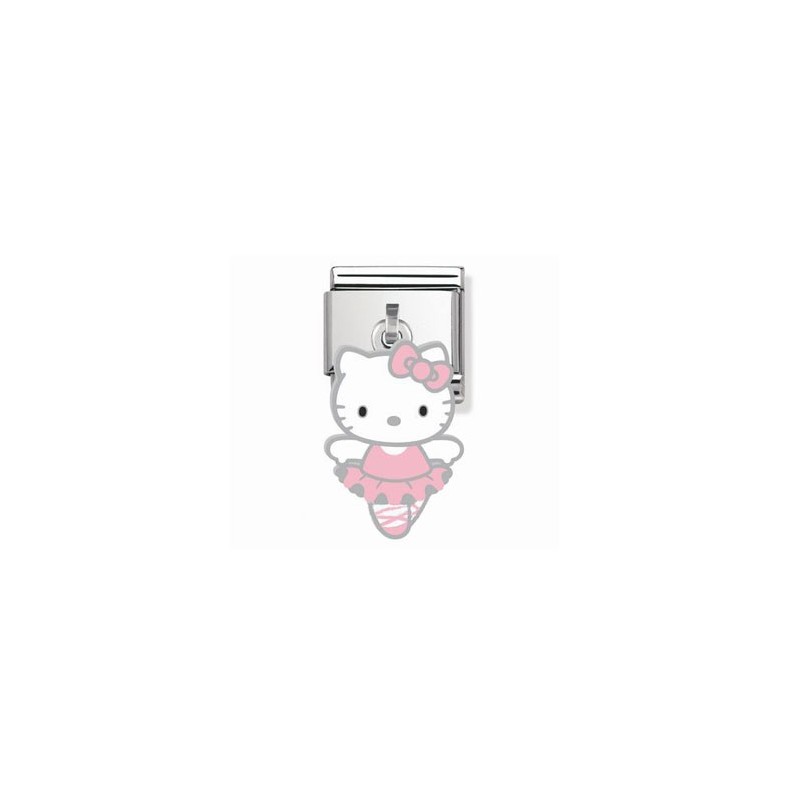 Maillon Nomination Hello Kitty charms danseuse rose