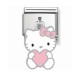 Maillon Nomination Hello Kitty charms coeur rose