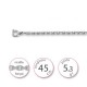 Collier chaine argent - 000626