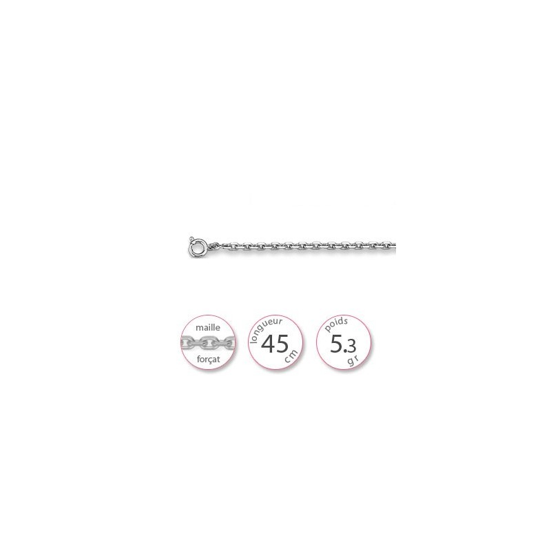 Collier chaine argent - 000626