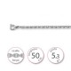 Chainette argent - 000627