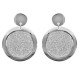 Boucles en Acier avec strass - 002871