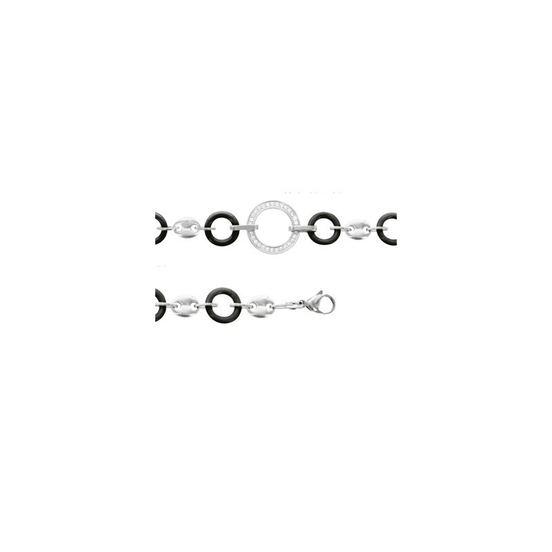 Bracelet Acier et céramique