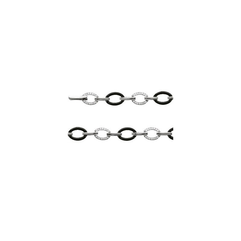 Bracelet céramique et Argent