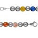 Bracelet Acier perles de murano