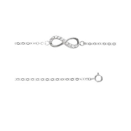 Bracelet Argent symbole infini