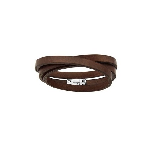 Bracelet marron en Acier