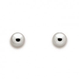 Boucles oreilles or blanc - 000720