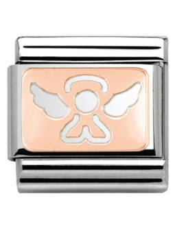 Maillon Nomination classic ange Or rose