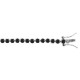 Bracelet Argent pierres noires