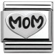 Maillon Nomination classic Argent coeur mom