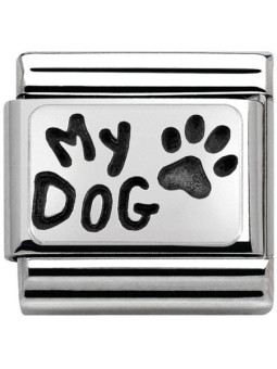 Maillon Nomination classic Argent My Dog