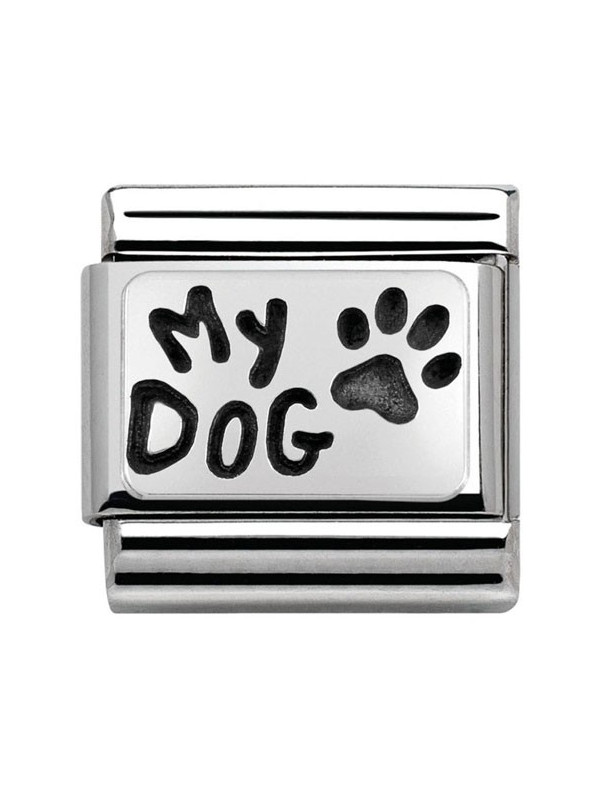 Maillon Nomination classic Argent My Dog