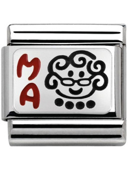 Maillon Nomination classic Argent grand mère