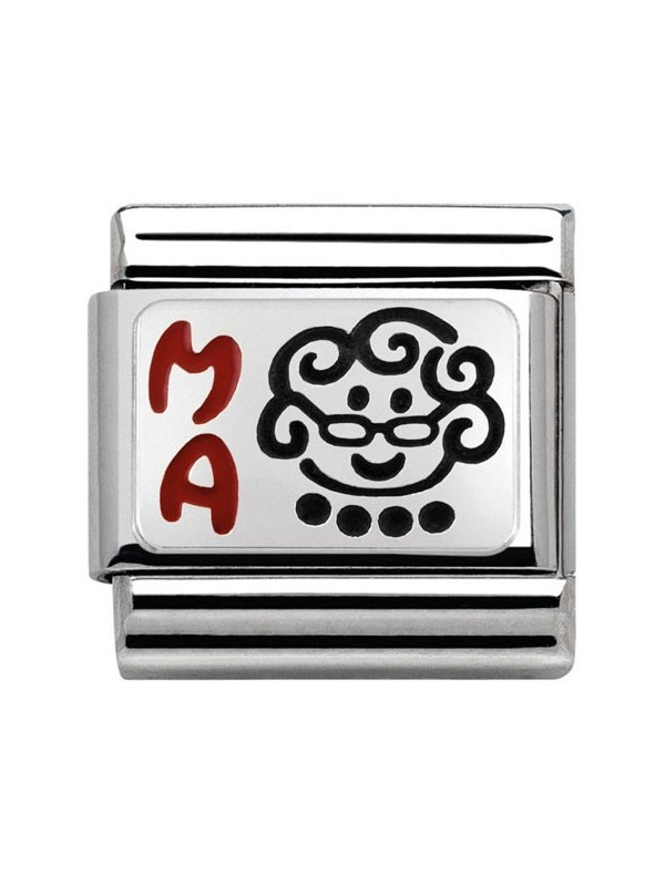 Maillon Nomination classic Argent grand mère