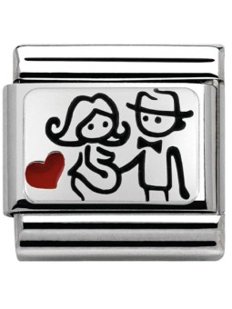 Maillon Nomination classic Argent femme enceinte