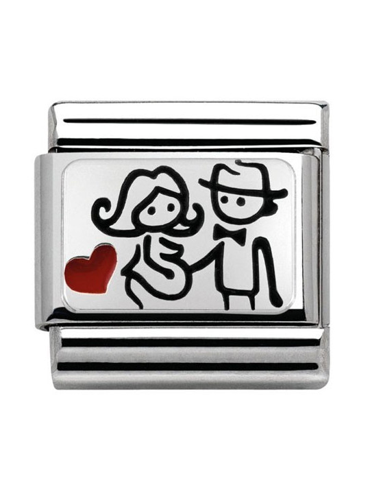 Maillon Nomination classic Argent femme enceinte