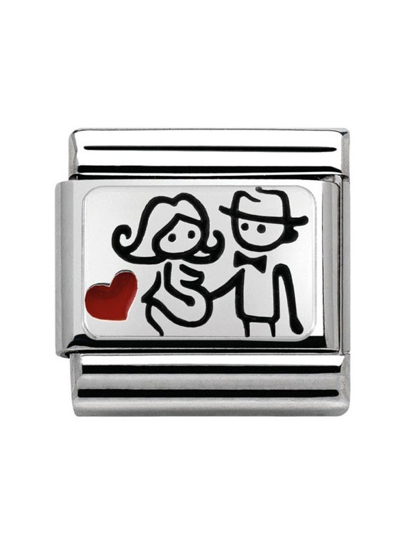 Maillon Nomination classic Argent femme enceinte