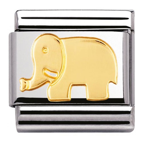 Maillon Nomination classic éléphant en Or