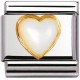 Maillon Nomination classic coeur blanc