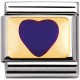 Maillon Nomination classic coeur violet