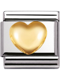 Maillon Nomination classic Coeur Or bombé