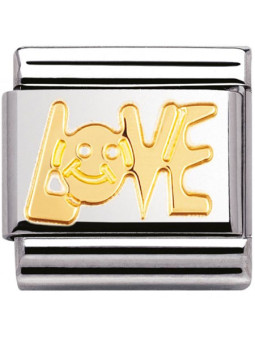 Maillon Nomination Love en Or - 030107-06