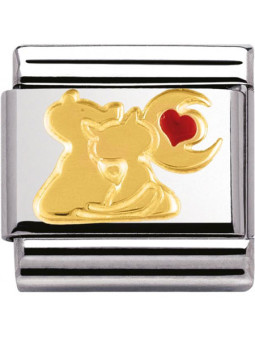 Maillon Nomination classic chats sous la lune