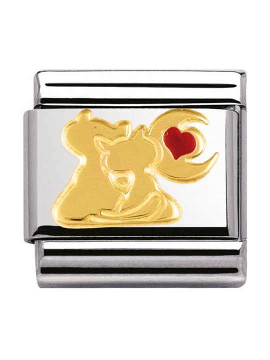 Maillon Nomination classic chats sous la lune