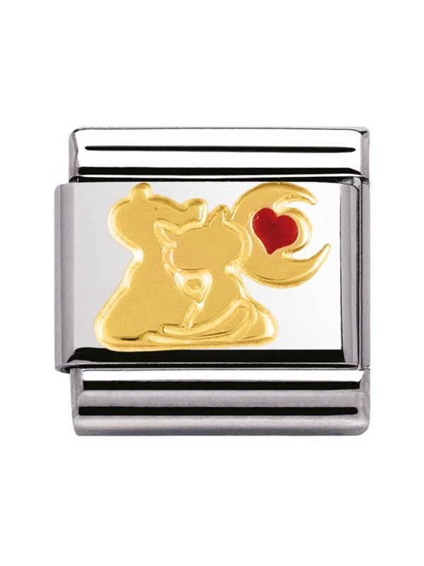 Maillon Nomination classic chats sous la lune