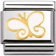 Maillon Nomination classic papillon blanc