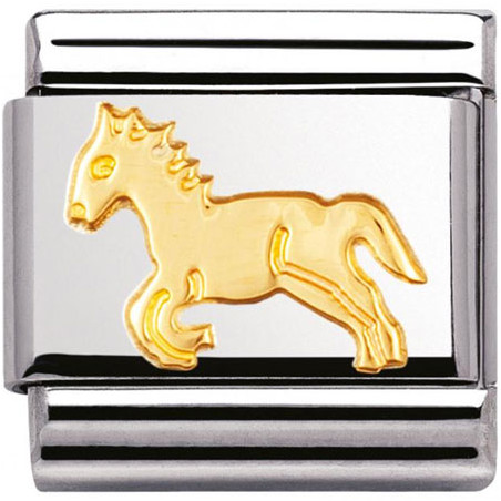 Maillon Nomination classic cheval en Or