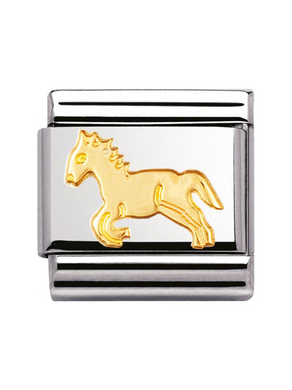 Maillon Nomination classic cheval en Or