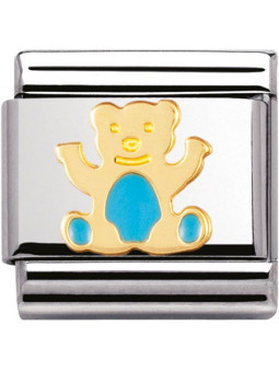 Maillon Nomination classic ourson bleu