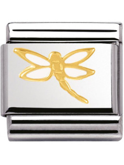 Maillon Nomination classic avec libellule 