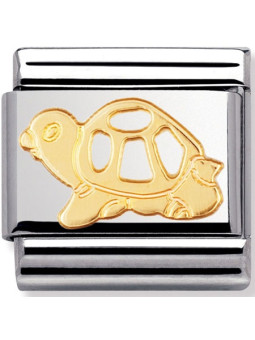 Maillon Nomination classic Tortue en Or