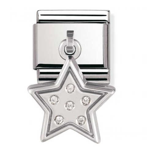 Maillon Nomination classic charms étoile empierrée