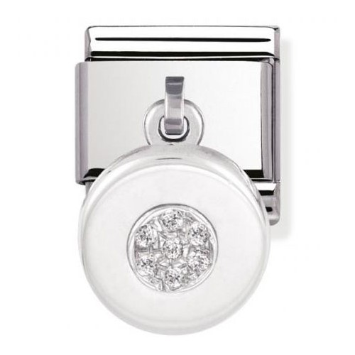 Maillon Nomination classic charms cercle empierré