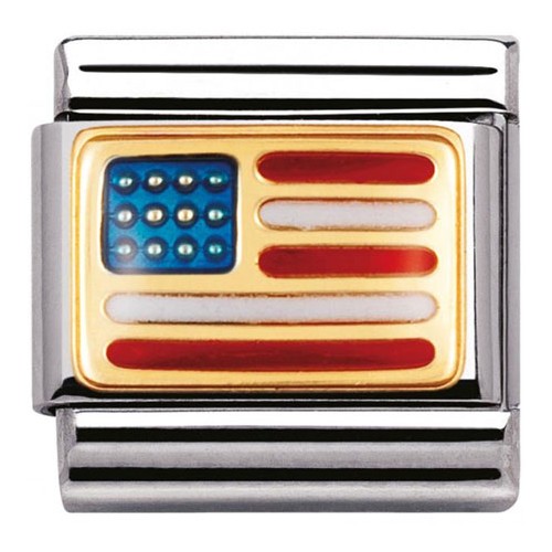 Maillon Nomination classic drapeau USA