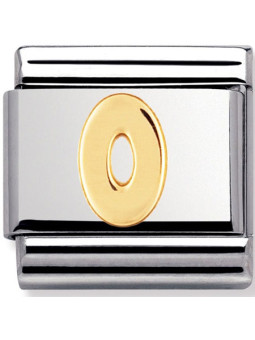 Maillon Nomination classic chiffre 0 en Or