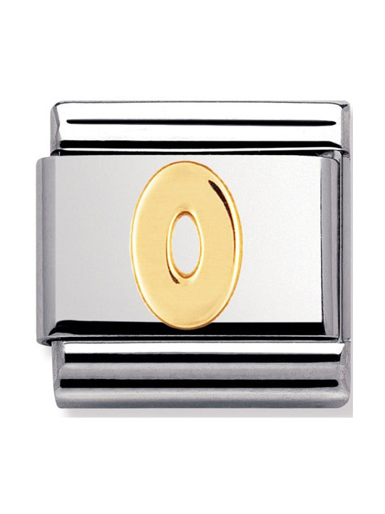 Maillon Nomination classic chiffre 0 en Or