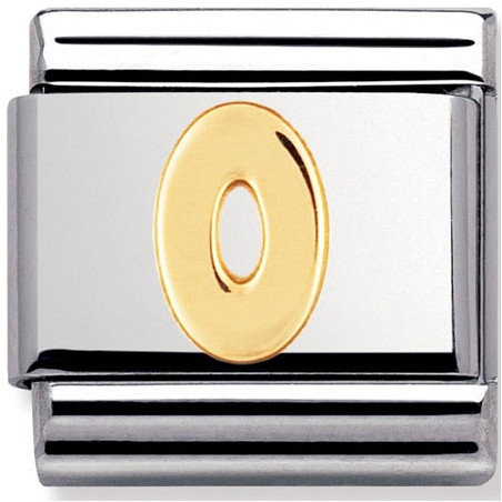 Maillon Nomination classic chiffre 0 en Or