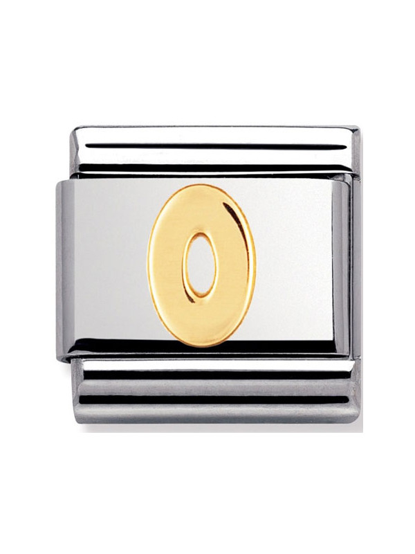 Maillon Nomination classic chiffre 0 en Or